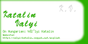 katalin valyi business card